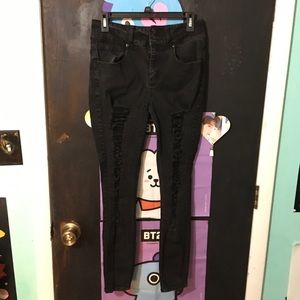 Black Ripped Skinny Jeans